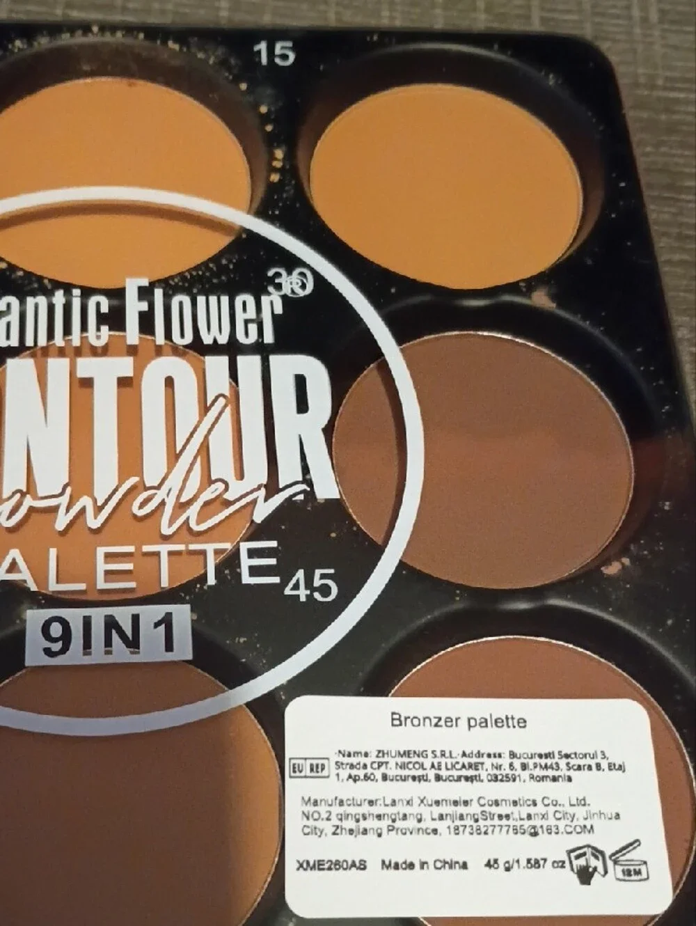 9-in-1 Contour Powder Palette - Warm Brown Shades
